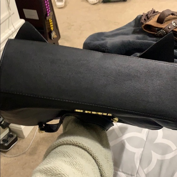 Betsey Johnson Sequin Bow Satchel Purse - Picture 6 of 15